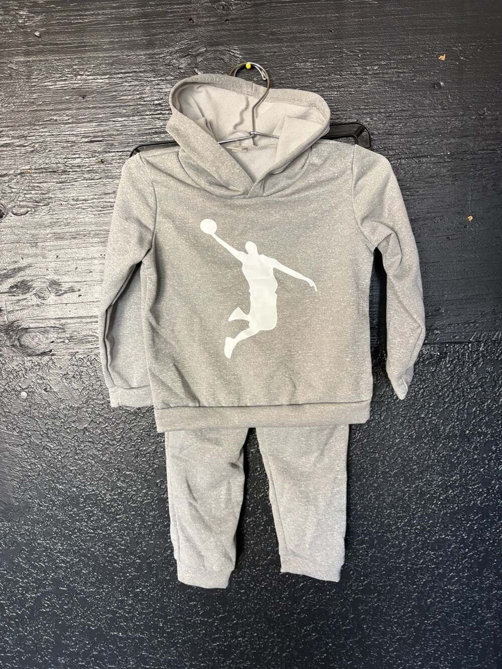 SHEIN Size 6Y Gray Hoodie and Joggers Set